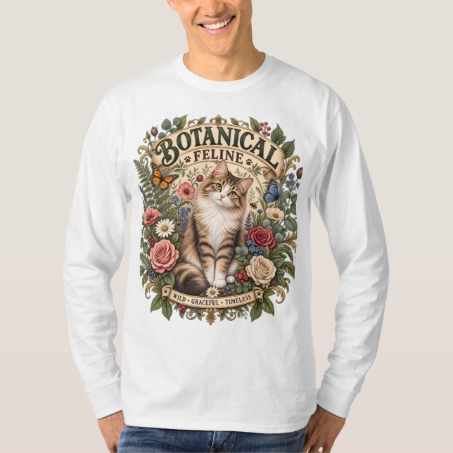 T-Shirt Feline Botanique | (Devant)