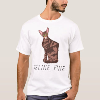 T-shirt Feline fin
