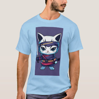 T-shirt Feline Fury : Surreal Bat-Wielder"