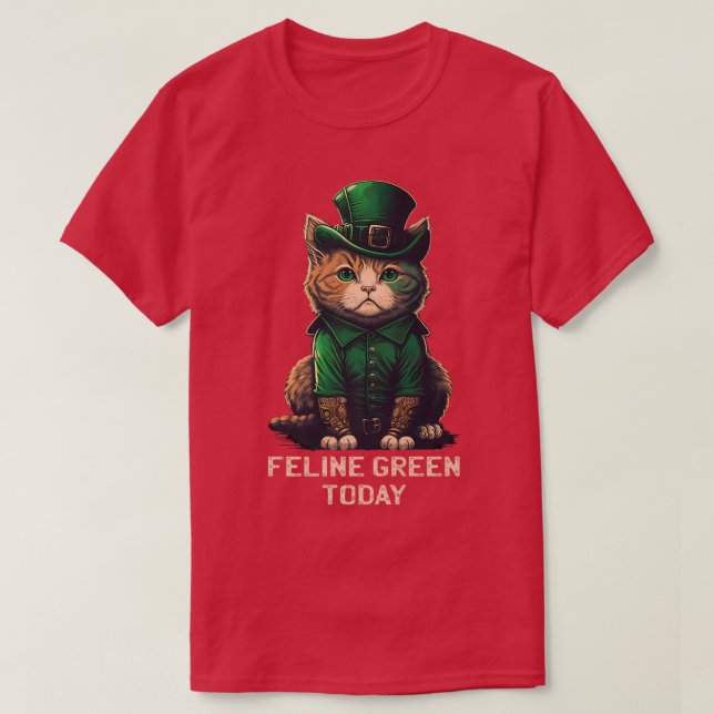 T-shirt Feline Green Today St (Design devant)