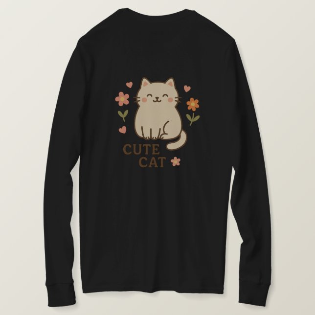 T-shirt Feline in Bloom (Design dos)