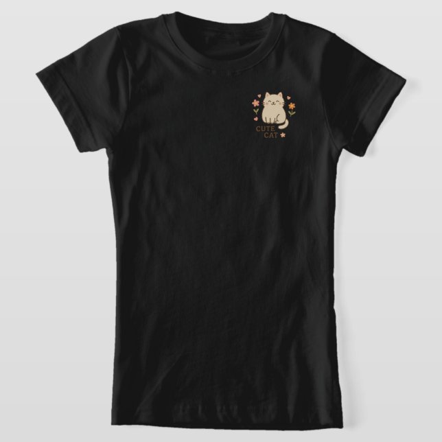 T-Shirt Feline in Bloom (Poser)