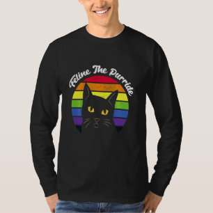 T-shirt Feline Le Chat Gay pride Purride Lgbt Funny