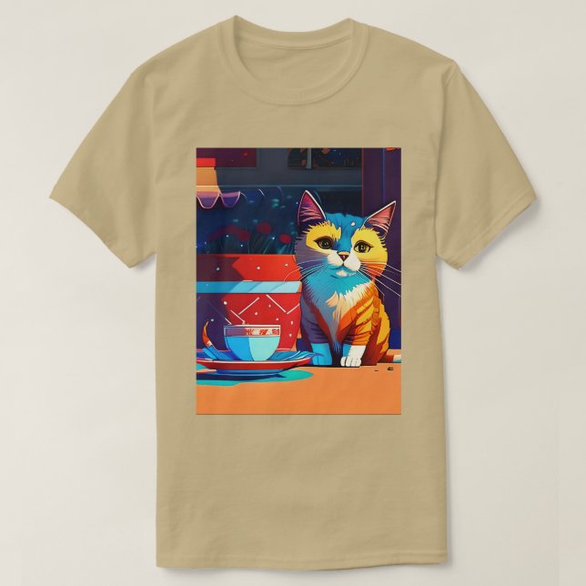 T-shirt FelineFueled Art 14 (Design devant)