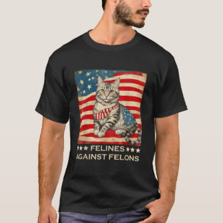 T-shirt Felines Contre Felons Les Félins Drôle Felines Cha