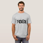 T-shirt Felix, caractère noir d'orphelin, caractères gras<br><div class="desc">Felix est un caractère du noir d'orpheline d'émission de TV</div>