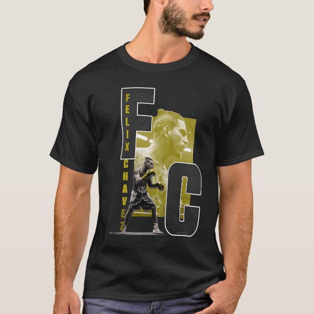 T-shirt Felix Chavez jaune (Devant)