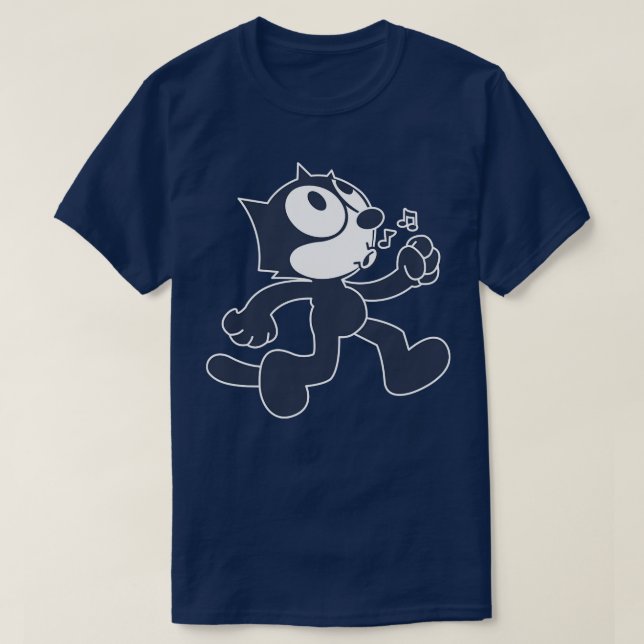 T-shirt Felix le chat propre transparent (Design devant)