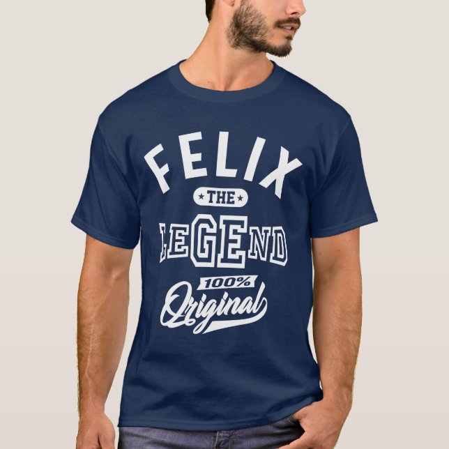 T-shirt Felix Nom personnalisé Cadeau d'anniversaire (Devant)