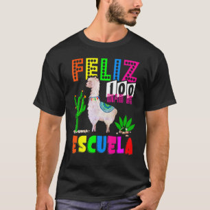 T-shirt Feliz 100 Dias De Escuela Joyeux 100 Jours D'École