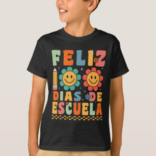 T-shirt Feliz 100 Dias De Escuela Super 100 Jours Espagnol