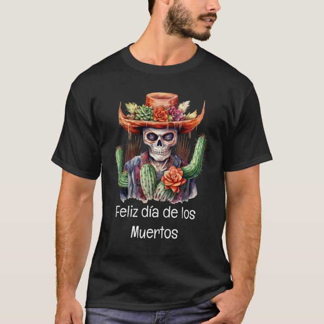 T-shirt Feliz día de los Muertos (Devant)