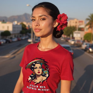 T-shirt Feliz Mes Patrio Mexique Chemise de l'Indépendance