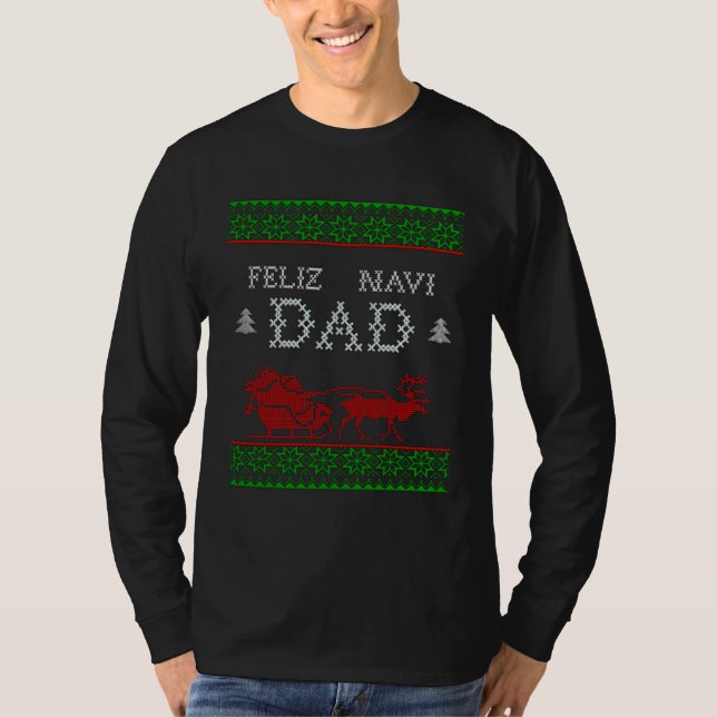 T-shirt Feliz Navi DAD Christmas Dad (Devant)