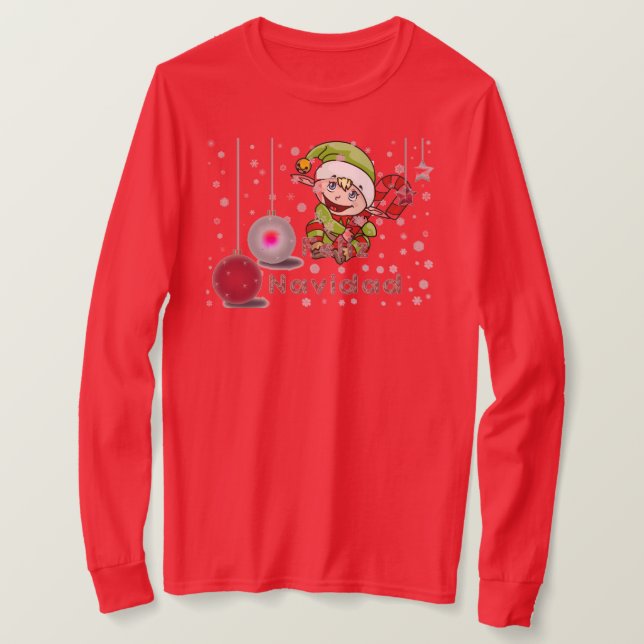T-shirt Feliz Navidad (Design devant)