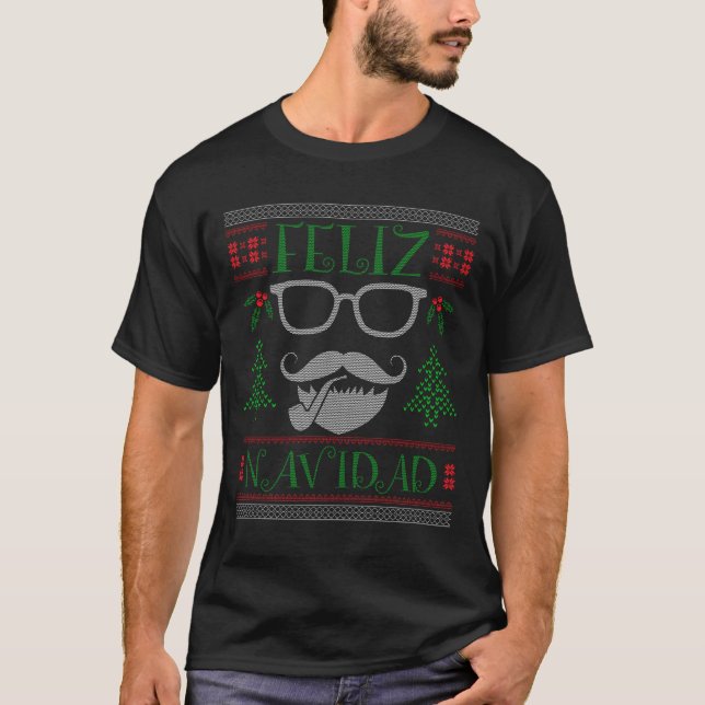 T-shirt Feliz Navidad cadeau de Noël (Devant)