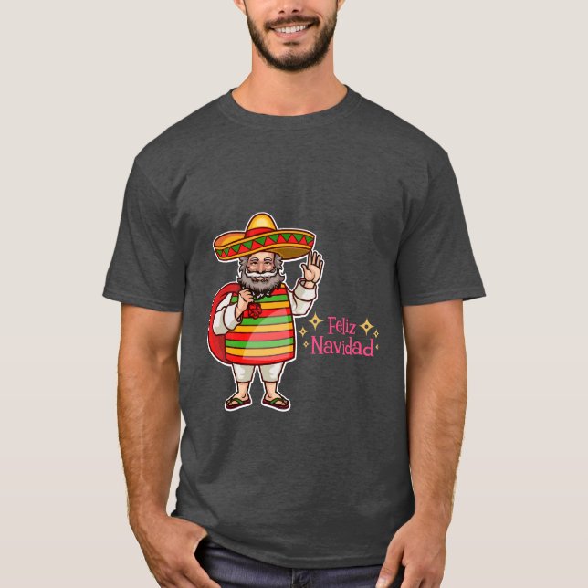 T-shirt Feliz Navidad Christmas Shirt (Devant)