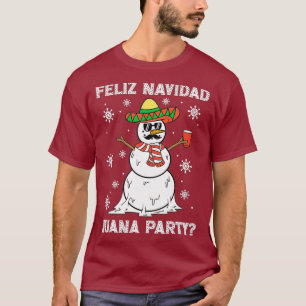 T-shirt Feliz Navidad Juana Cool de fête Cadeaux mexicains