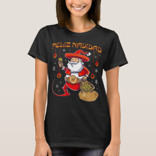T-shirt Feliz Navidad Mexicaine Christmas Mexicaine Agricu