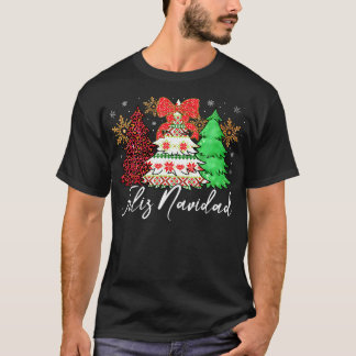 T-shirt Feliz Navidad Mexicaine Joyeux Arbre de Noël Homme