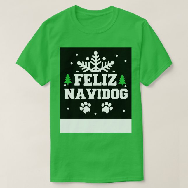 T-shirt Feliz Navidog (Design devant)