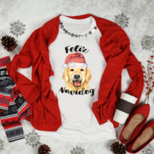 T-shirt Feliz Navidog Christmas Golden Retriever