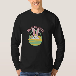 T-shirt Feliz Pascua en espanol Bonne Pâques en espagnol