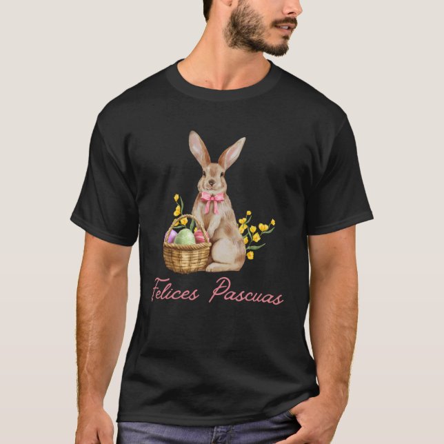 T-shirt Feliz Pascua  Happy Easter (Devant)