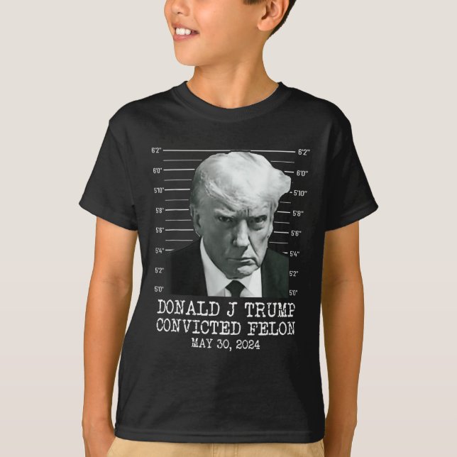 T-shirt Felon Donald Trump Coupable De Le Verrouiller Dans (Devant)