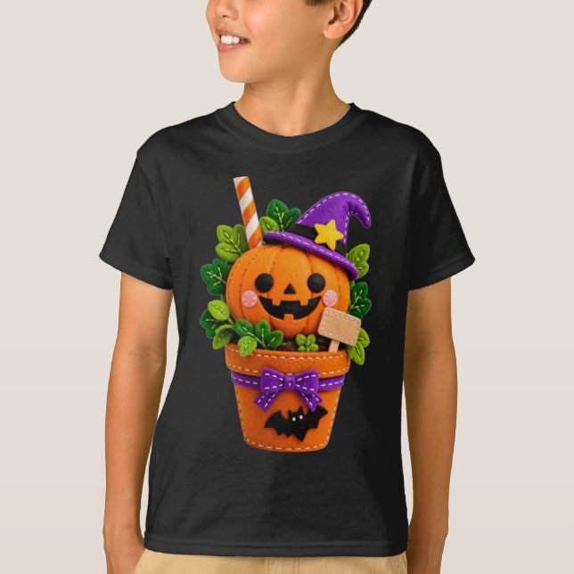 T-shirt Felt Halloween  (Devant)