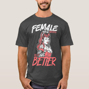 T-shirt Female Barbers Do It Better Hairdresser Girl
