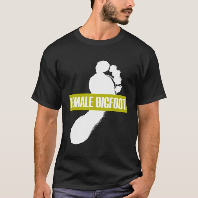 T-shirt Female Big Foot Print  Giant Tall Women Girls (Devant)
