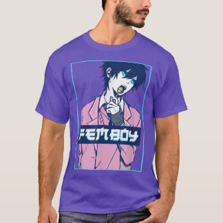 T-shirt Femboy esthétique Japonais Anime Boy Crossdressing