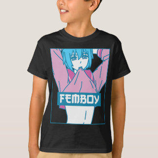 T-shirt Femboy esthétique Pastel Yaoi Anime Boy Crossdress