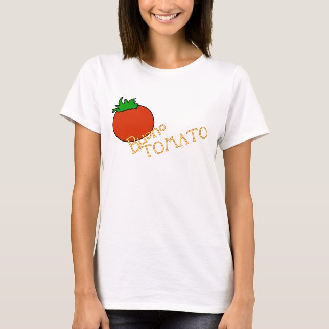 T-shirt femelle 1 de tomate d'APH Buono (Devant)