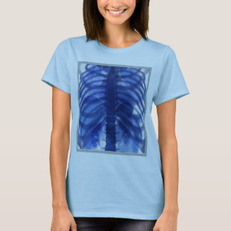 T-shirt Femelle bleue de rayon X