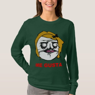 T-shirt Femelle blonde je visage comique Meme de rage de
