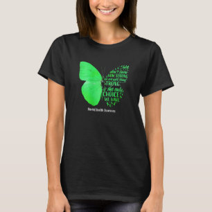 T-shirt Femen Butterfly Green Ribbon Mental Health Award