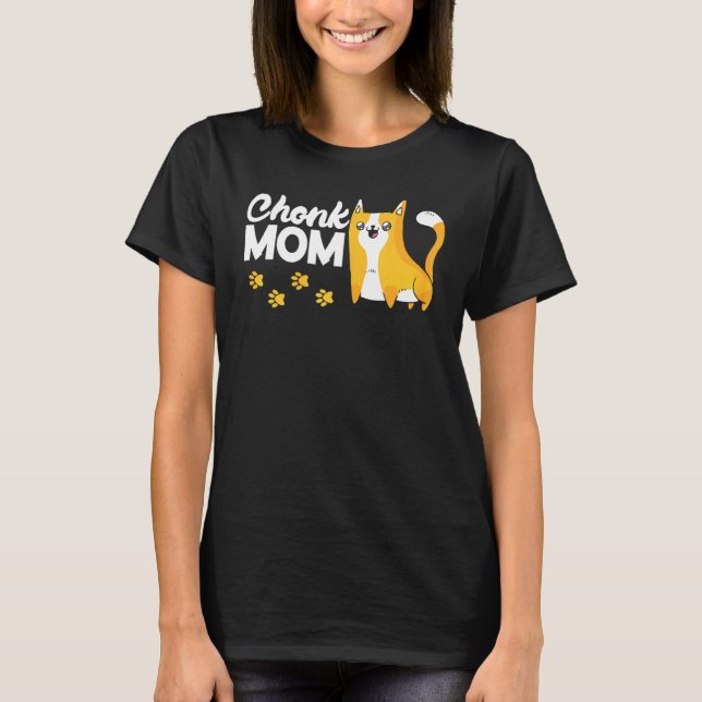 T-shirt Femen Chonk Maman Chat (Devant)