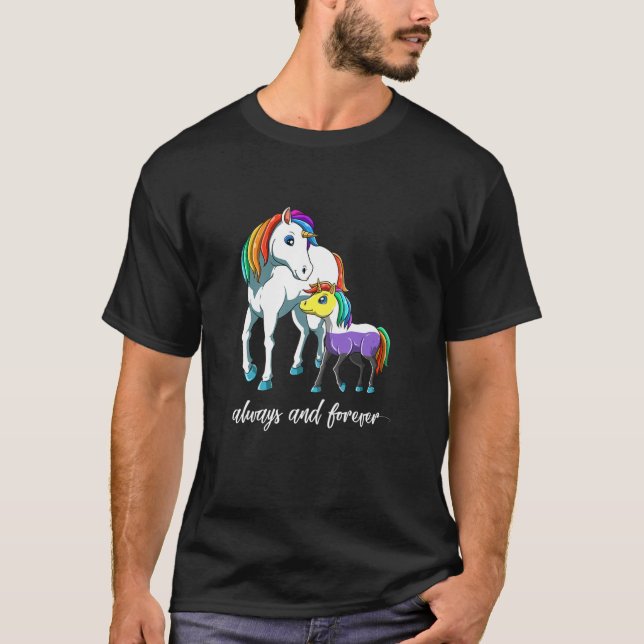 T-shirt Femen Cute Non Binary Unicorn Mama (Devant)