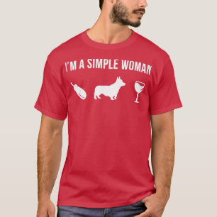 T-shirt Femen Pembroke Welsh Corgi Chien Puppy Simple W