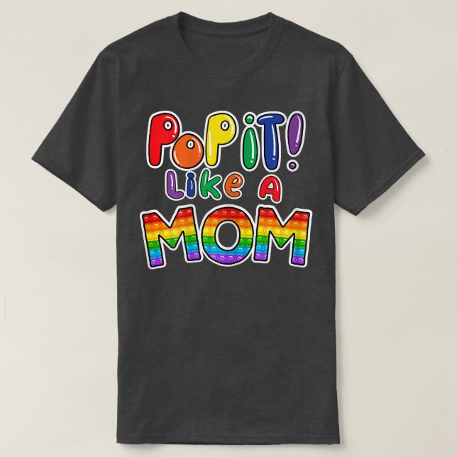 T-shirt Femen Pop It comme une maman de la fille d'anniver (Design devant)