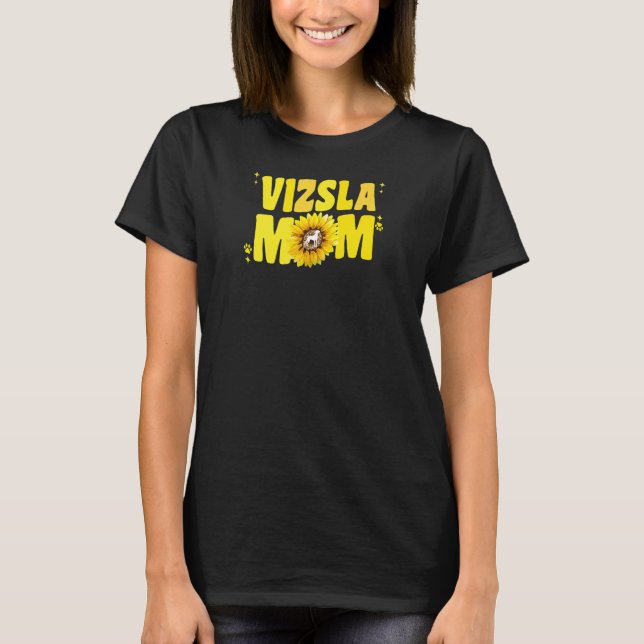 T-shirt Femen Vizsla Maman Femmes Tournesol Hongrois Vi (Devant)
