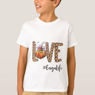 T-shirt Femens Love Gaga Vie Citrouille Automne Halloween