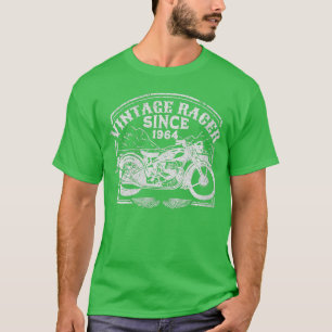 T-shirt Femens Vintage Racer Depuis 1964 Retro Motorbike M
