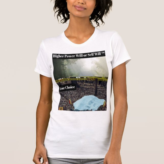 T-shirt féminin à volonté ou à volonté (Devant)