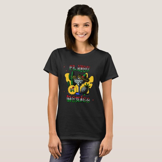 T-shirt féminin au Mexique (Devant entier)