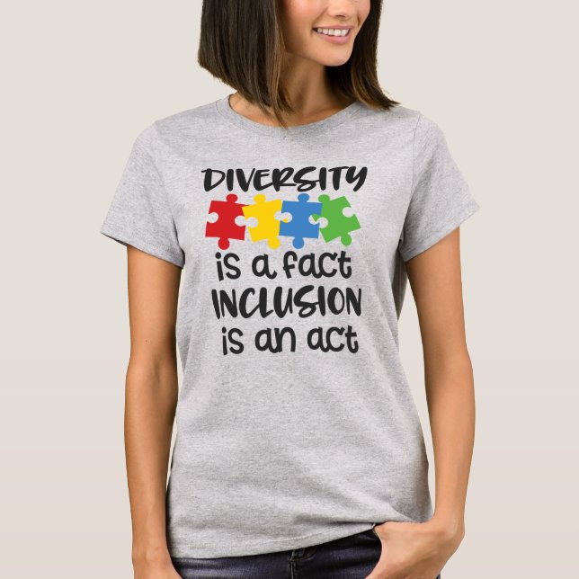 T-shirt féminin Autisme (Devant)