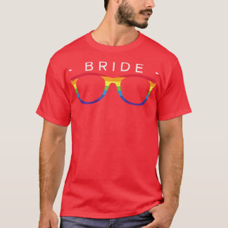 T-shirt féminin avec couleurs arc-en-ciel