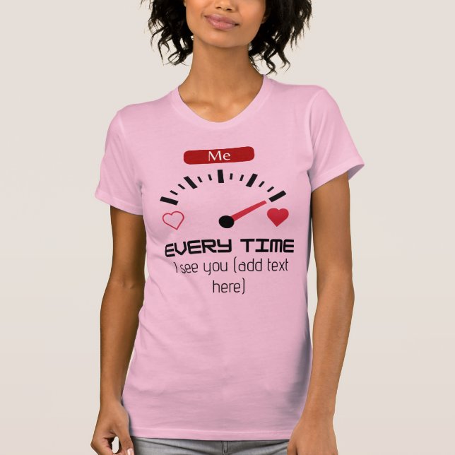 T-shirt féminin Bella+Canva Chaque fois que je vou (Devant)
